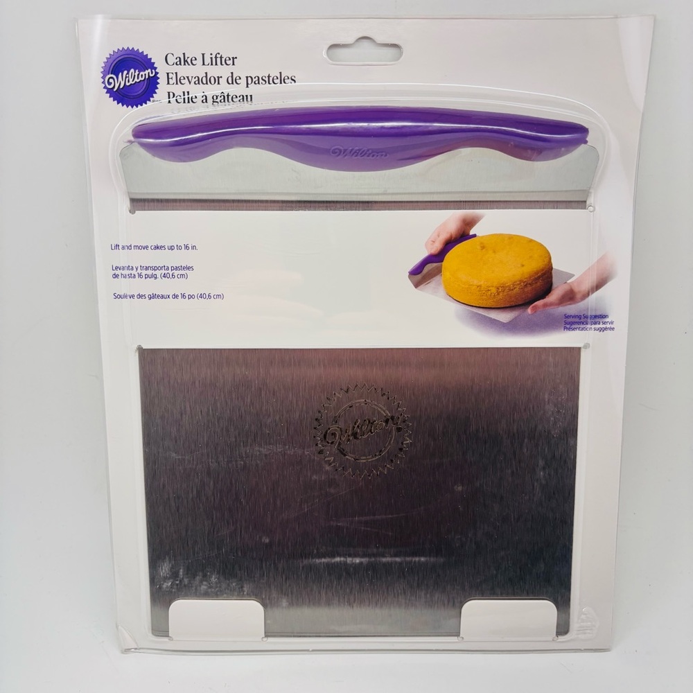 Wilton Cake Lifter with Vibrant Purple Handle